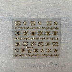 Gold Nail Decals